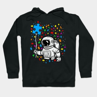 Astronaut Autism Awareness Gift for Birthday, Mother's Day, Thanksgiving, Christmas Hoodie